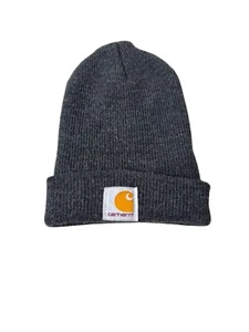 Carhartt Beanie Kleinkind grau Acryl hergestellt in den USA Strick Bündchen Winter CB8905-H130 - Bild 1 von 8