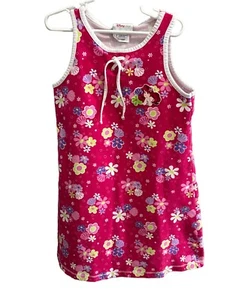 Disney Vintage Ariel Dress 7-8 Exclusive Pink Embroidery Floral Little Mermaid - Picture 1 of 6