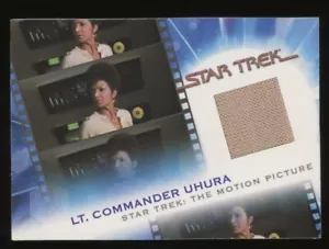 Complete Star Trek Movies costume relic card MC6 Lt. Commander Uhura 1162/1701 - Picture 1 of 2