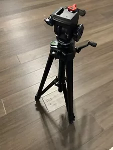 Velbon Stratos 470 Tripod Vel-Flo 8 PH-258 Pan Tilt Looks New Open Box - Picture 1 of 6