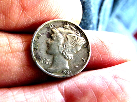 1943 Mercury Dime Reverse Lincoln Cent MAGIC Flip Trick Coin Cover
