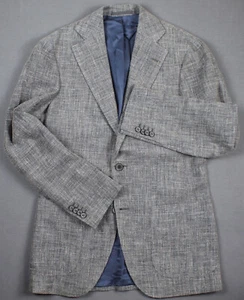 SUITSUPPLY mens sport coat silk linen & cotton size 46 / S / Small jacket blazer - Picture 1 of 15