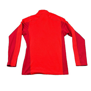 Patagonia Capilene 3 shirt Men S orange  Red 1/4 zip polartec power Dry