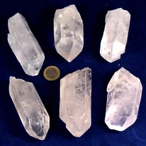 5 kg große Bergkristall - Spitzen Länge ca. 40 - 80 mm wie gefunden Natur pur - Bild 1 von 12