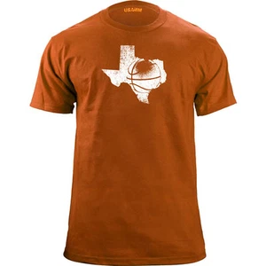 Distressed University of Texas- Austin Basketball T-Shirt - Picture 1 of 2