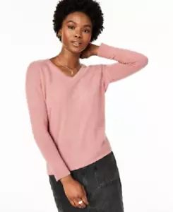 NEW CHARTERS CLUB PINK 100% CASHMERE SWEATER SIZE PM PETITE M $159 - Picture 1 of 1