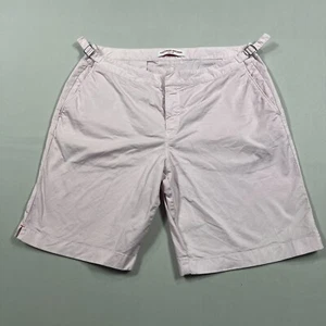 Orlebar Brown Dane Cotton Pink Casual Walk Chino Shorts Mens W36" - Picture 1 of 12