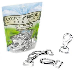 25 - Country Brook Design® 1 Inch Swivel Lever Snap Hooks - Picture 1 of 2