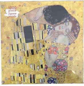 Adult Jigsaw Puzzle Gustav Klimt: The Kiss: 1000-Piece Jigsaw Puzzle Flame Tree - Picture 1 of 3