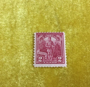 NANEE-B)US STAMP # 643, VERMONT, SESQUICENTENNIAL,M,OG,H, 1927, T32 - Picture 1 of 3