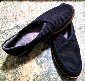 Adrienne Vittadini Women's Sport Trask Black Web Slip On Comfy Shoes size 9.5 - Picture 1 of 4