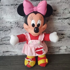 Muñeca Minnie Mouse De Colección Disney Años 80 Mattel Aprende a Vestirme Botón Cremallera - Imagen 1 de 11