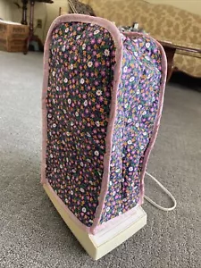 Vintage Blender Cover purple pink orange floral 1970's quilted MCM cottage core - Picture 1 of 7