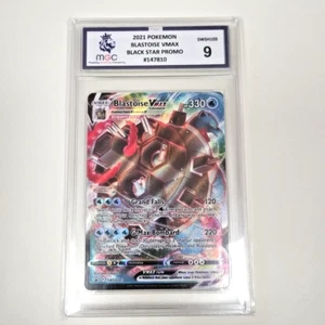 Blastoise VMAX 2021 Black Star Promo SWSH103 - MGC 9 - Graded Pokemon Card - Picture 1 of 7