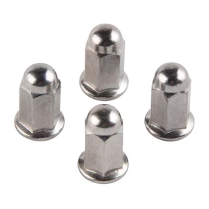 4pcs Universal Dome Acorn Cap Cover Plug Acorn Nut Nuts 6mm x 1.0 Thread Pitch - Picture 1 of 5