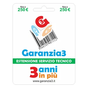 ESTENSIONE DI GARANZIA GR3-250 MASSIMALE € 250 SERVIZIO TECNICO FINO A 5 ANNI  - Foto 1 di 3