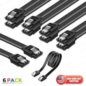 BENFEI Cavo SATA III 6 Pack 6Gbps Dritto HDD SDD Blocco Dati 18 Pollici - Foto 1 di 7