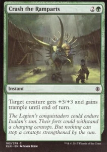 3X CRASH THE RAMPARTS 182/279 IXALAN MTG MAGIC CASI NUEVO X3 - Imagen 1 de 1