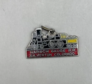 Silver tone Charm Narrow Gauge RR Railroad Silverton, Colorado - Picture 1 of 4