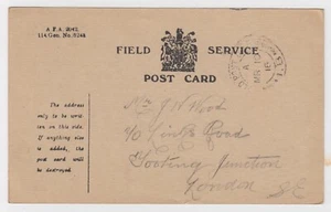 WW1 Soldiers 'I am well' Field Service Card 1916 FPO 1B Guards Division Somme - Imagen 1 de 3