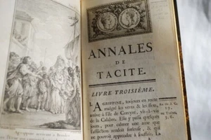 ANNALES TIBERE TACITE,Gravelot-de la Bléterie-1768-RELIE - Picture 1 of 5
