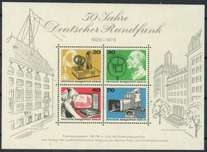 Germany 1973 : Radio - Good Very Fine MNH Sheet - Picture 1 of 1