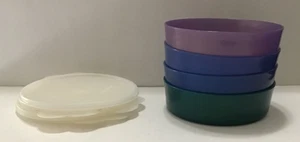 4 Tupperware 6 inch Bowls  Little Wonders Bowls NEW #1405 - Picture 1 of 4