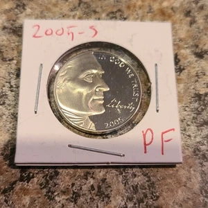 2005 S Proof Ocean In View Westward Journey Jefferson Nickel (B) - Bild 1 von 4