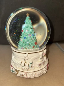 Lenox Christmas Express Schneekugel mit Musik. 5,5" Plays O Weihnachtsbaum Neu - Bild 1 von 22