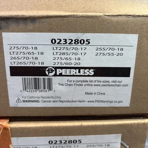 Tundra Peerless 0232805 AutoTrac Self-Tightening Truck SUV Tire Snow Chains Set - Picture 1 of 3