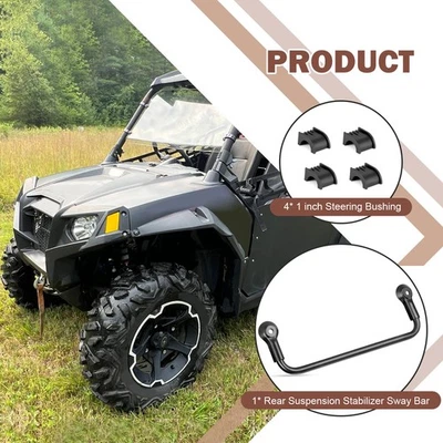 2008-2014 For Polaris RZR 800 Rear Suspension Stabilizer Sway Bar + Bushings Kit - Image 1 of 4