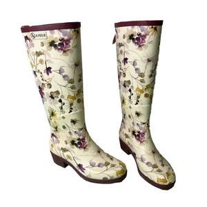 Stivali in gomma Aigle Miss Juliette, stampa fiori selvatici, versione RARA. Taglia 5,5 #2608 - Foto 1 di 9