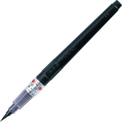  Kuretake Fude Brush Pen (No.22), Medium tip marker, Black Office Product - Image 1 of 4