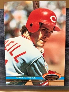 1991 Topps Stadium Club Baseball Card # 218-Paul O'Neill, Cincinnati Reds, NMNT - Bild 1 von 14