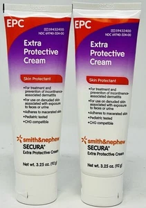 Smith & Nephew Secura Extra Protective Rash Cream Protection of Skin 2 X 3.25 Oz - Picture 1 of 3