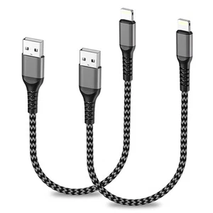 iPhone Ladekabel Kurz 2Pack 0.3M, USB A auf Lightning Kabel Kurz MFi - Bild 1 von 7