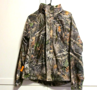 Vintage SHE Outdoor Kanati Camouflage Rain Hunt Jacket w/ Zipper Hood- Women's L - Image 1 of 4