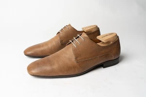 Yves Saint Laurent Herren Braun Perforiert Leder Derby Schuhe Größe EU 41 / US 8 - Bild 1 von 24