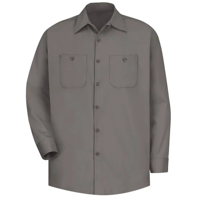 Red Kap Men's Long Sleeve Wrinkle-Resistant Cotton Work Shirt - Image 1 of 4