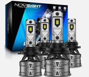 NOVSIGHT 9005+9006 HB3 H11 LED Headlight Bulbs Lamp Conversion Kit 4 PACK - Picture 1 of 1