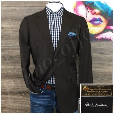 Nordstrom Mens Blazer Sport Coat Two Button Casual Jacket Size 44R Wool Suits - Image 1 of 4