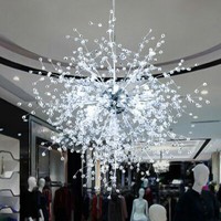 8 Lights Modern Dandelion Chandelier Firework Pendant Light Ceiling Fixtures Uk Ebay
