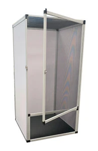 Alu Cage Aluminium 50x50x100cm - Drahtgaze Terrarium Seitenteile aus Kunststoff - Bild 1 von 1