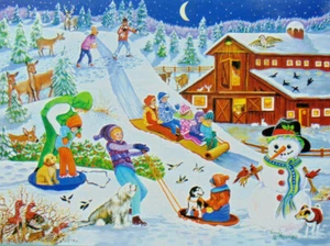 .PUZZLE...JIGSAW...RUSINKO...Slitta alla fattoria...300pz...Sigillato... - Foto 1 di 1