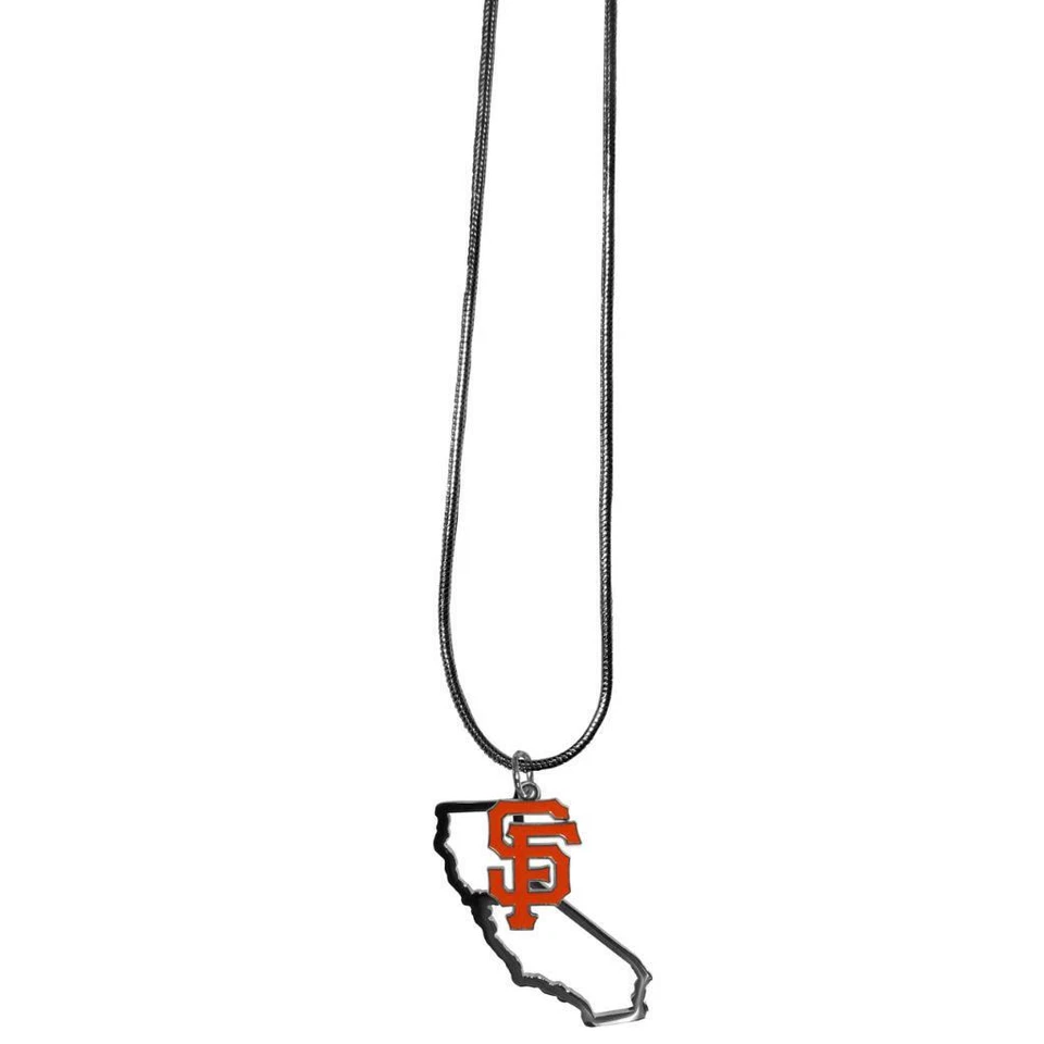 San Francisco Giants 22 Inch State Shape Charm Necklace [NEW] MLB Neck Bracelet - Image 1 of 1