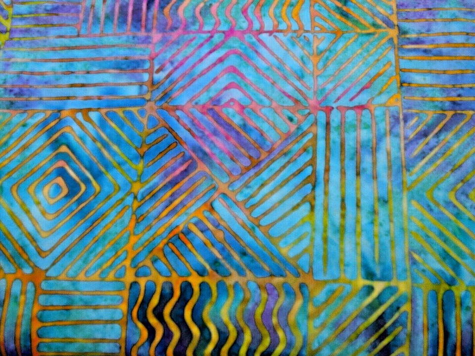 Moda BATIKS #20005"TOURQUOISE BATIK"  BTY - Image 1 of 1