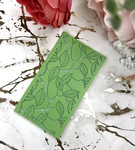 Clay Texture rubber mat Leaves 3| Polymer clay tools| Clay texture tool| Jewelle - Picture 1 of 7