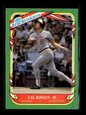 1987 Fleer Star Stickers #101 Cal Ripken, Jr. - Image 1 of 2
