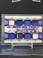2019 LEAF IN THE GAME USED TOM BRADY, TROUT, ICHIRO, AI, O'NEAL 8  JERSEY #D /30