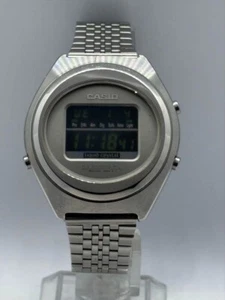 CASIO CASIOTRON TRN-120 Dial Liquid Digital Men Watch 1670 LIQUID CRYSTAL USED - Picture 1 of 6